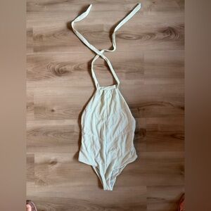 Tavik Cream Pistachio Women's One Piece Swimsuit Size S